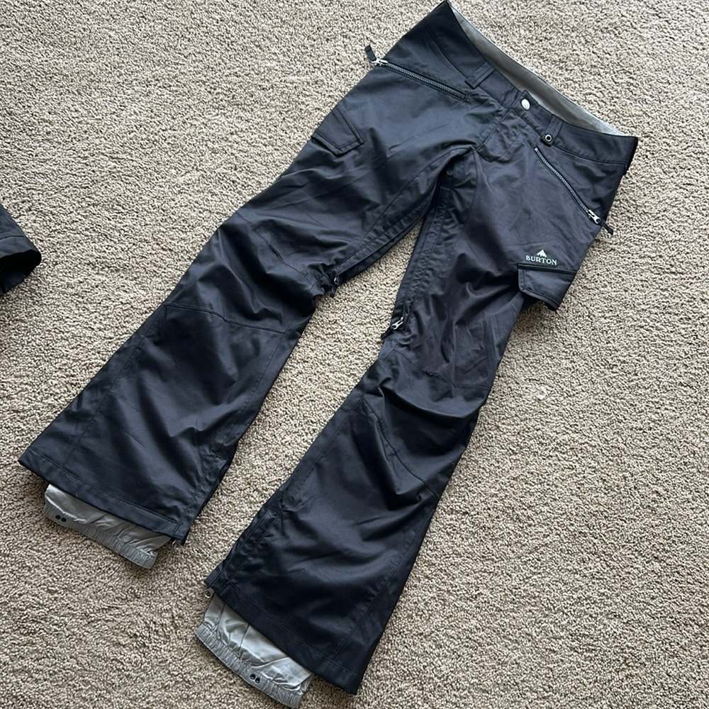 BURTON women's snowpants SIZE SMALL "gloria" pant, BLACK